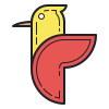 guión de pájaro icon