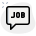 Online website help desk support for job conversation icon