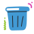 scribby style empty trash icon