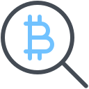 ricerca bitcoin icon