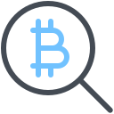 pastel color style pesquisa de bitcoin icon