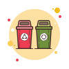 raccolta differenziata dei rifiuti icon