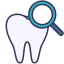 check-up odontológico externo-dental-victoruler-linear-color-victoruler icon
