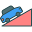 Car Driving Up The Hill icon