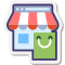 网上商店购物袋 icon