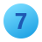 Circled 7 icon