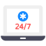 24/7 Medical Support icon
