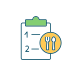 menu planning in restaurant icon