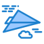 외부-종이-비행기-웹-디자인 및 개발-플랫아티콘-블루-플랫아티콘 icon
