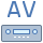 office m style av receiver icon