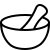 ios 17 outlined style mörser und stößel icon