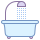 Dusche und Badewanne icon