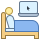 office m style work in bed icon