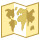 office m style world map icon
