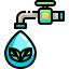 ecología-ahorro-de-agua-externa-justicon-color-lineal-justicon icon