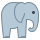office m style elephant icon