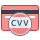 office m style card verification value icon