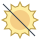 Non esporre alla luce solare icon