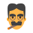 color style groucho marx icon