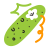scribby style cucumber icon