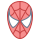 office m style spider man head icon