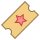 office m style billete con estrella icon