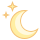 office m style moon and stars icon