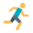 color style running icon