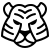 ios 17 outlined style tiger icon