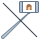 office m style no selfie stick icon