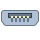 office m style usb micro b icon