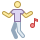 office m style dancing icon