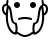 ios 17 outlined style koteletten icon