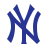 color style new york yankees icon
