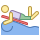 office m style bodyboarding icon