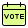 Voting month highlighted on scheduled month calendar icon