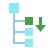 color style move node down icon
