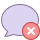 office m style delete message icon
