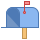 Postfach geöffnet Fahne oben icon
