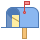 Cassetta postale con lettera icon