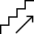 ios 17 outlined style stairs up icon