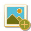 pin style bild hinzufügen icon