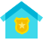 color glass style police station icon