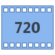 720p HD icon