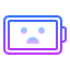 gradient style empty battery icon