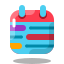 arcade style timeline week icon