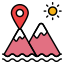 mountain location icon
