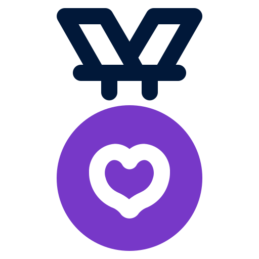 love medal icon