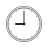 emoji style neun uhr icon
