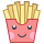 office m style kawaii french fries icon